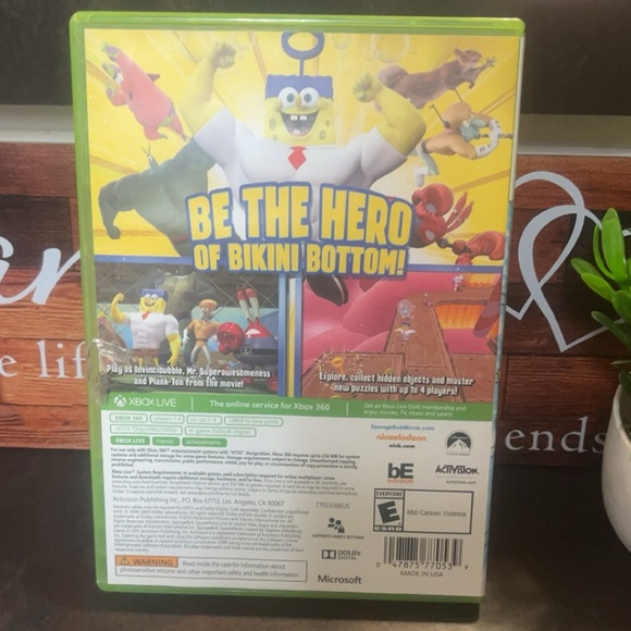 Spongebob Heropants Microsoft Xbox 360 Video Game W/ Manual Very Good Condition - Picture 2 of 5